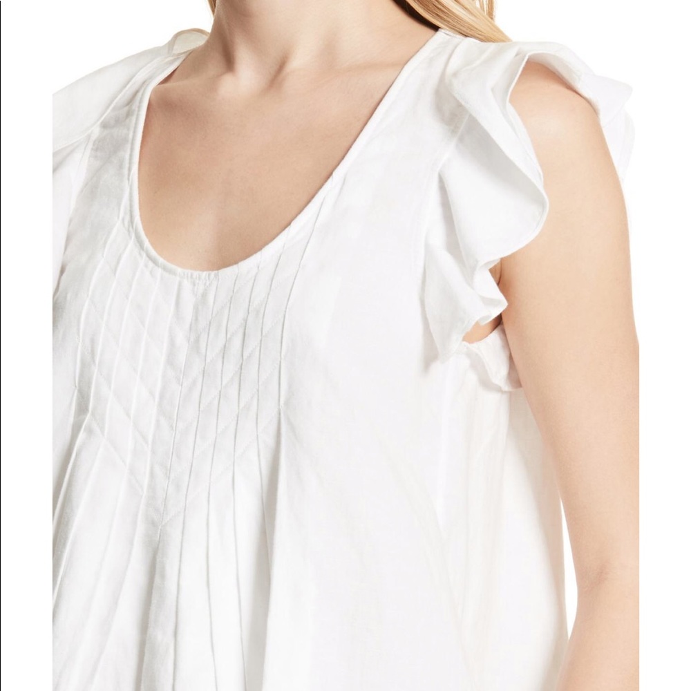 The Great. The Tulip Linen & Cotton Top - Picture 8 of 8